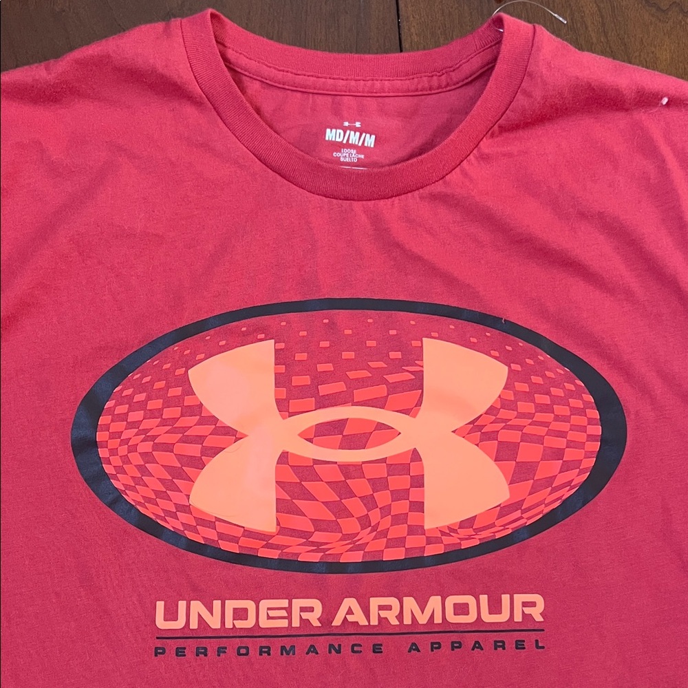 New Under Armour Red Graphic Tee